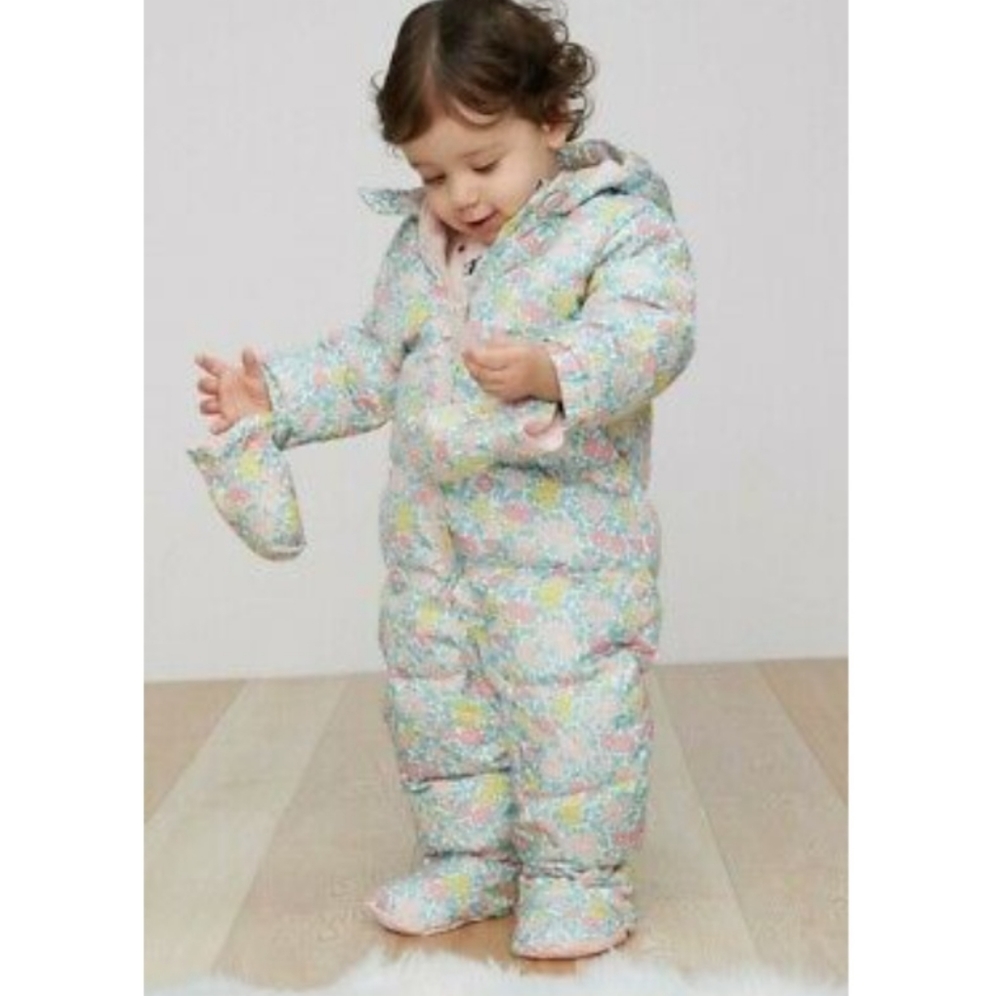 Baby GAP floral snowsuit